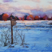 bay farm with bird house